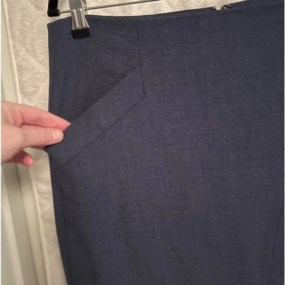 LOFT Faux Wrap Pencil Skirt with Pocket Detail